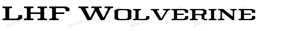 LHF Wolverine字体转换